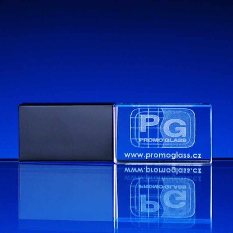Skleněný USB Flash disk 30GB 60x18x10 mm