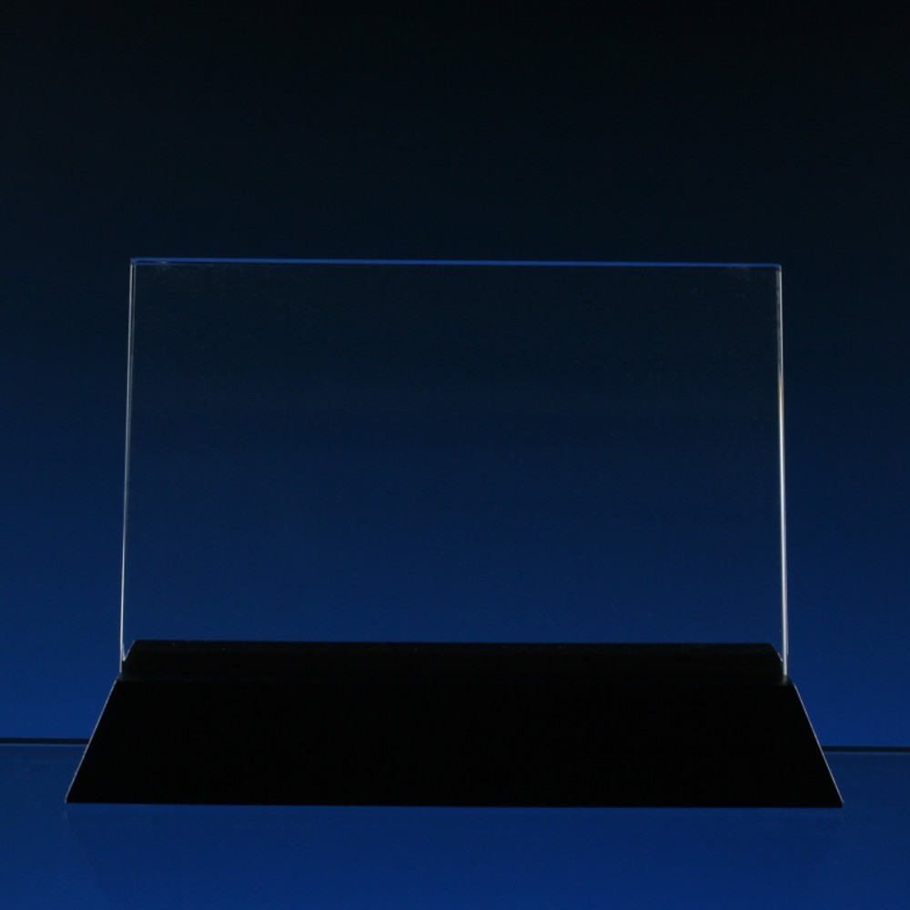 Skleněná plaketa s LED stojanem 250x200x10 mm