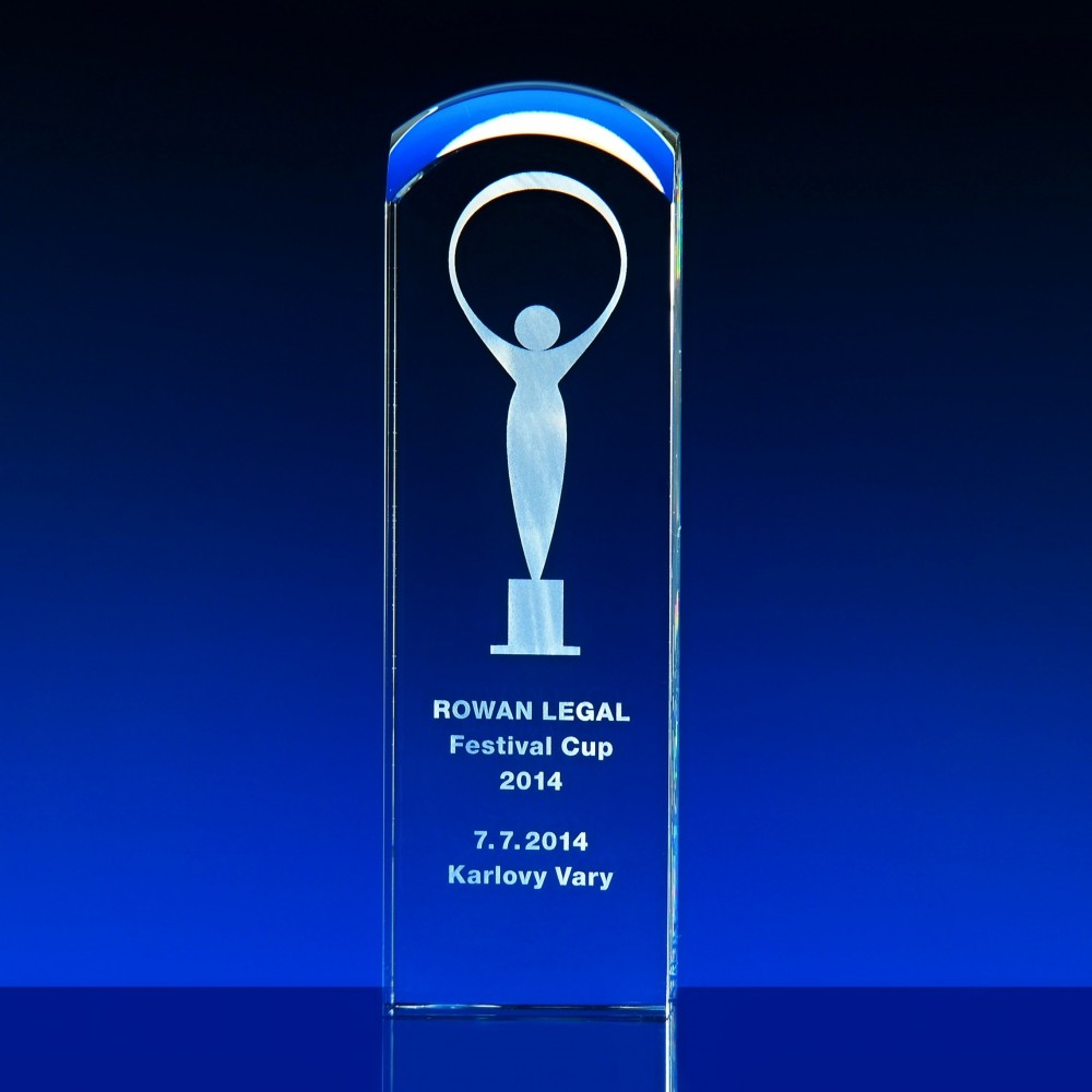 Skleněný krystal 250x70x70mm