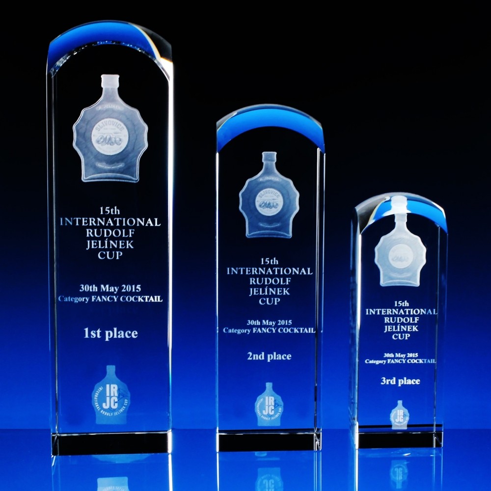 Skleněný krystal 250x70x70mm