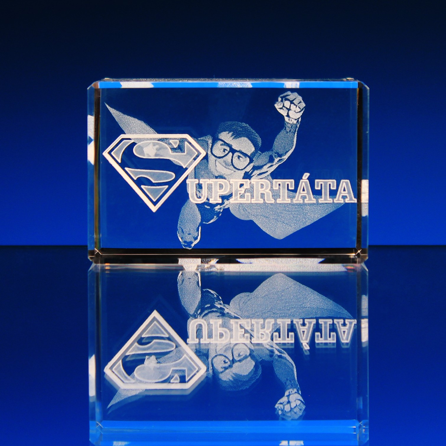 Těžítko Super táta  60x40x40 mm