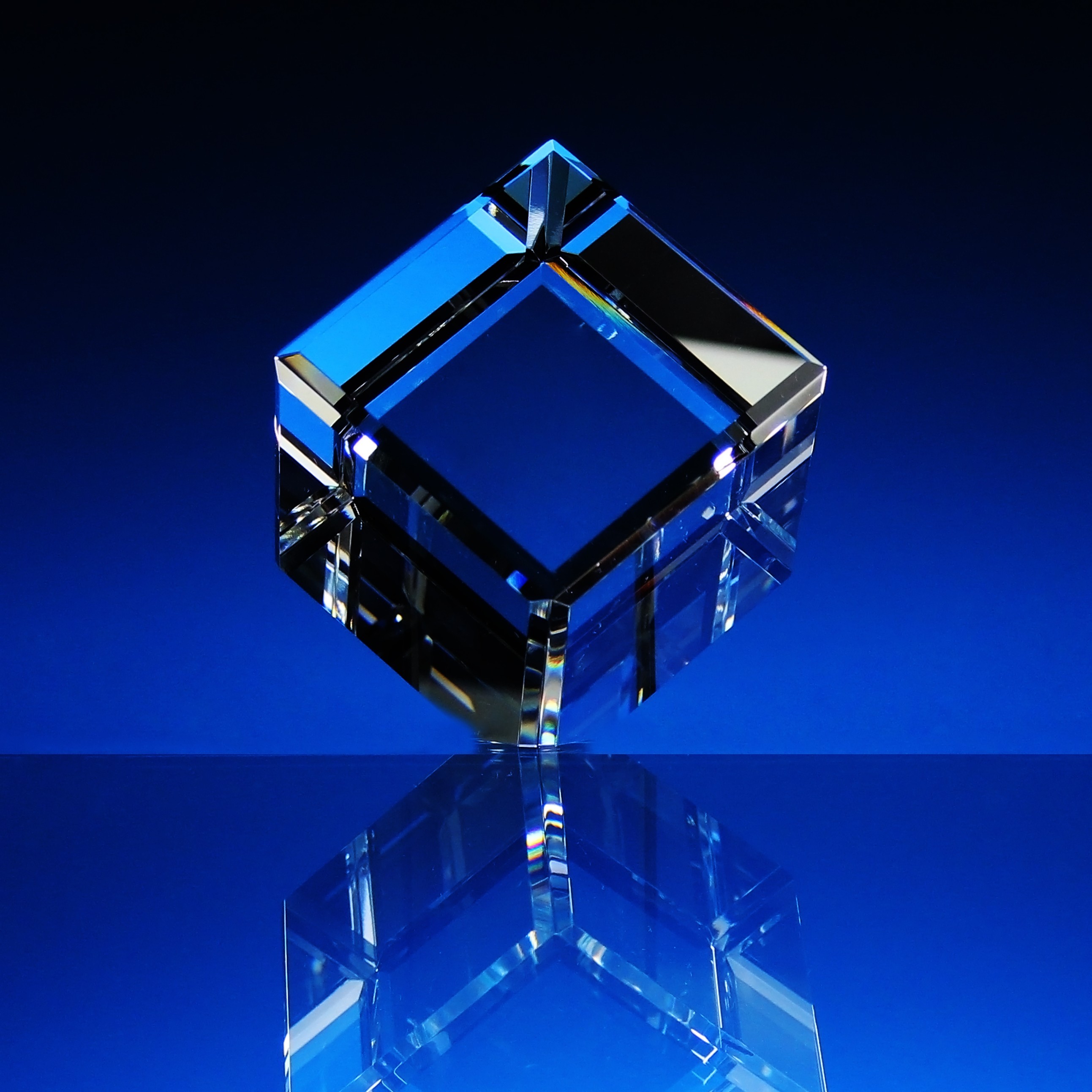 3D FOTO skleněné těžítko krychle 100x100x100 mm