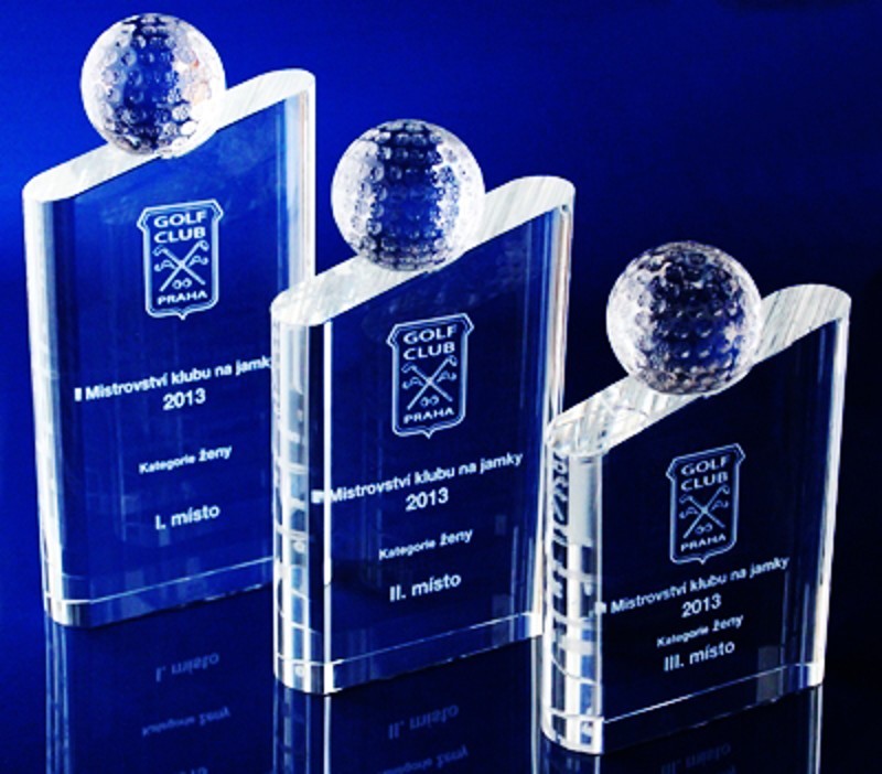 Skleněná trofej 160 mm
