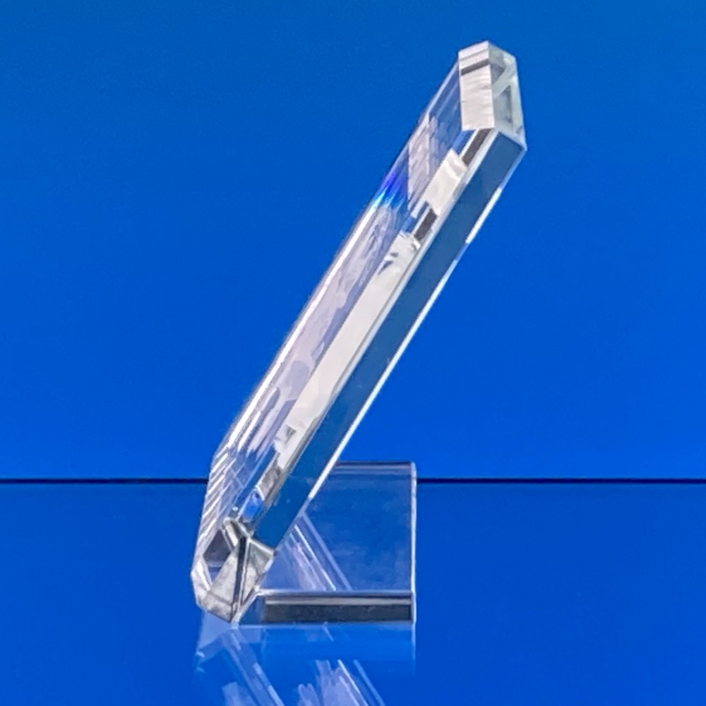 Skleněná plaketa 90x75x10 mm