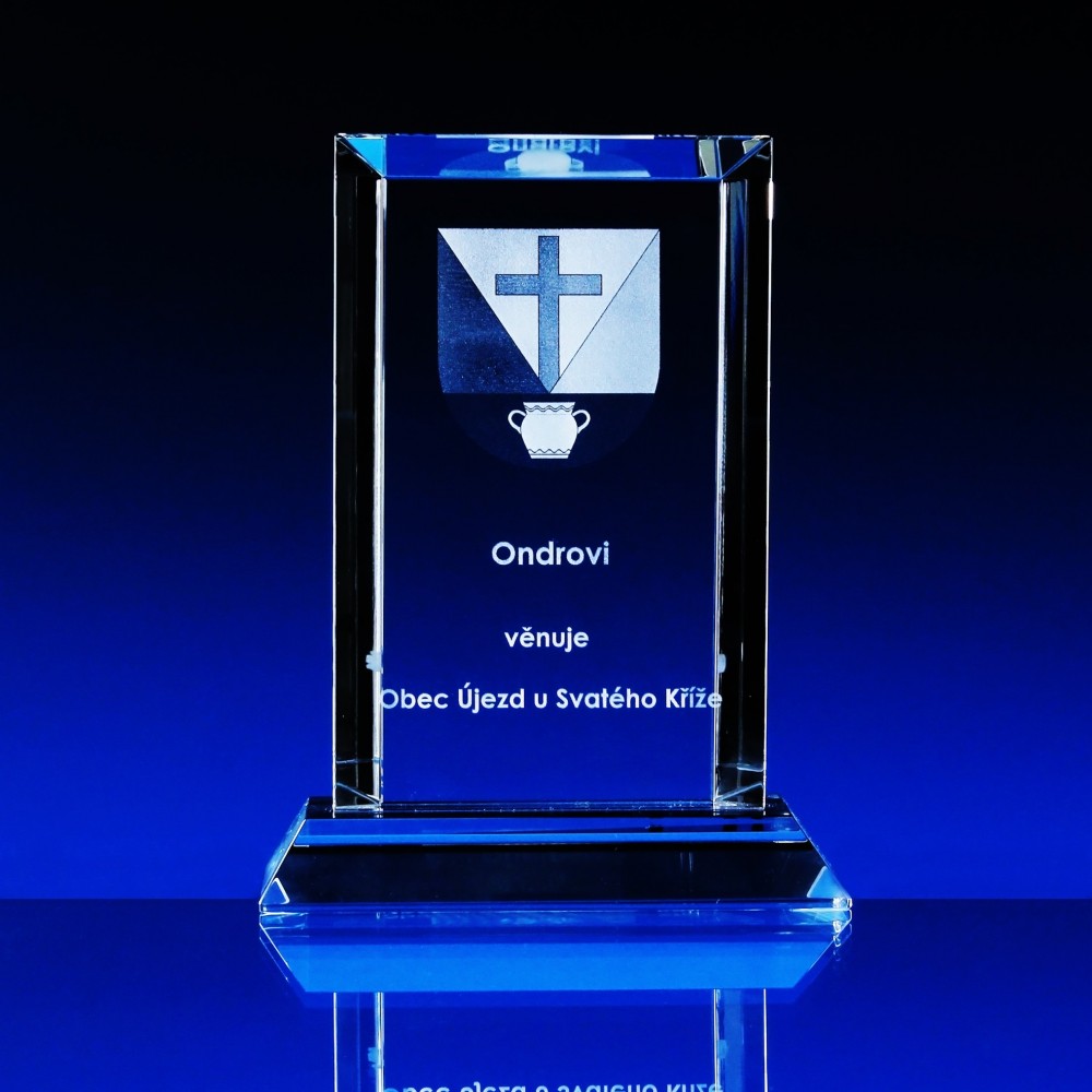 2D FOTO Skleněná plaketa 160X90X20 mm