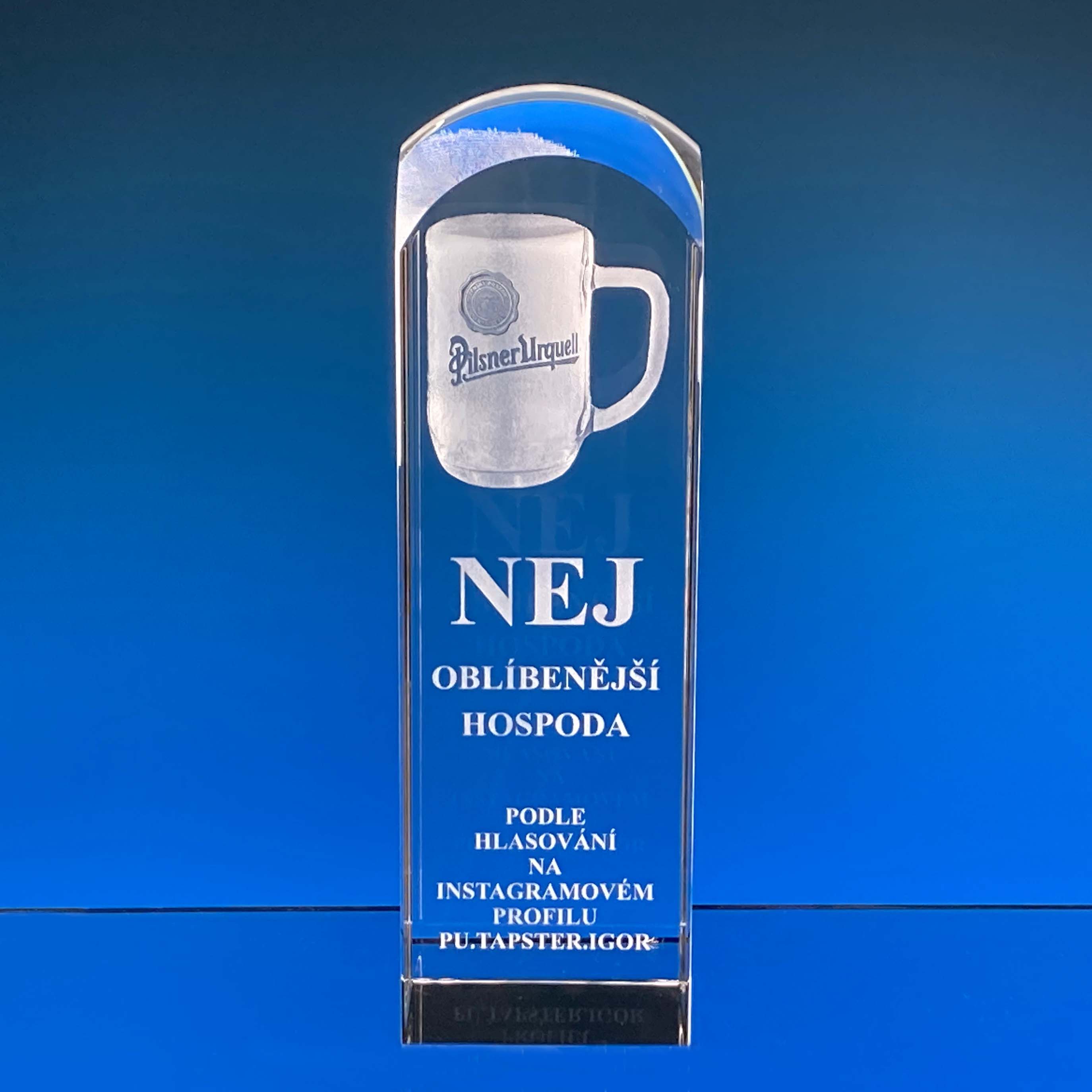 Skleněné krystal 200x60x60mm