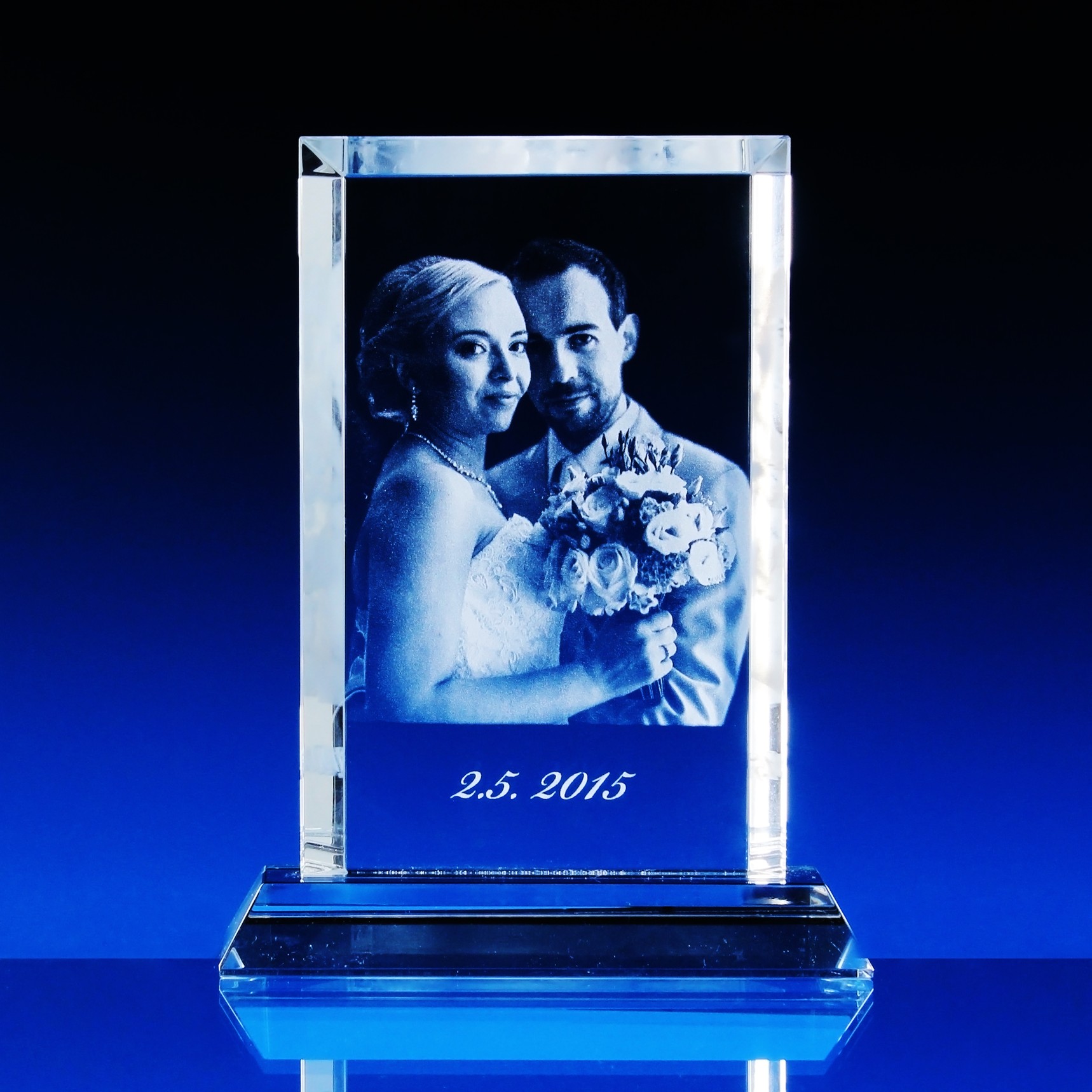 2D FOTO Skleněná plaketa 160X90X20 mm