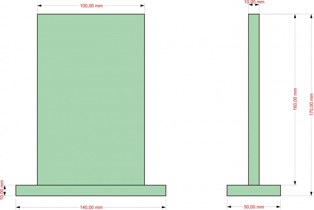 Plaketa s fotem 2D - zelené sklo  160x100x10mm