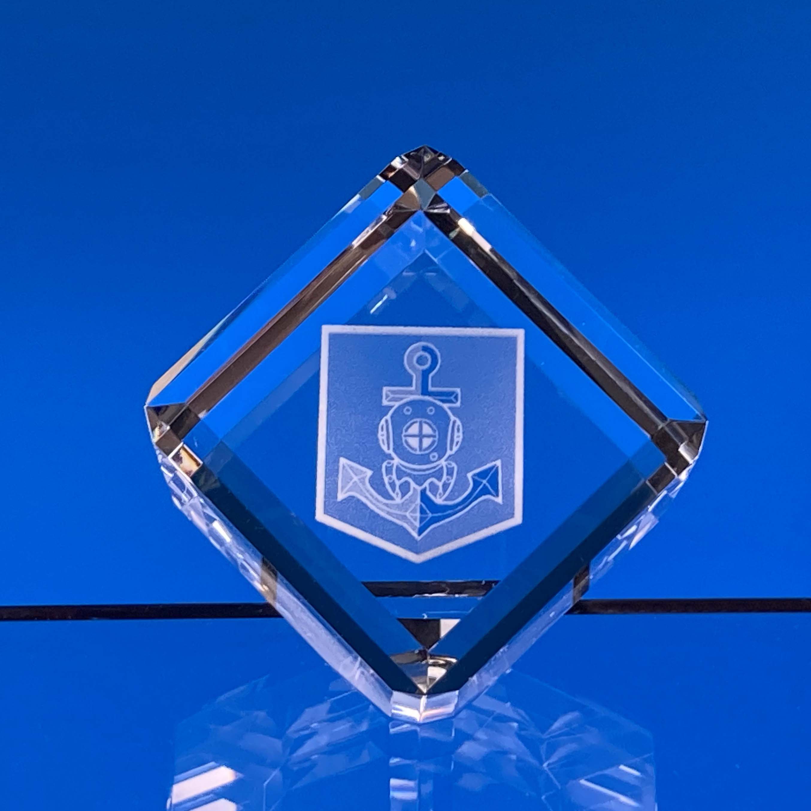 2D FOTO Skleněné těžítko krychle 60x60x60 mm