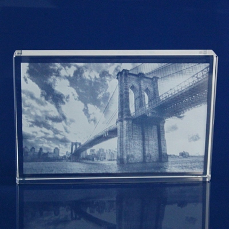 2D fotka gravírovaná uvnitř skla 150x100x20 mm