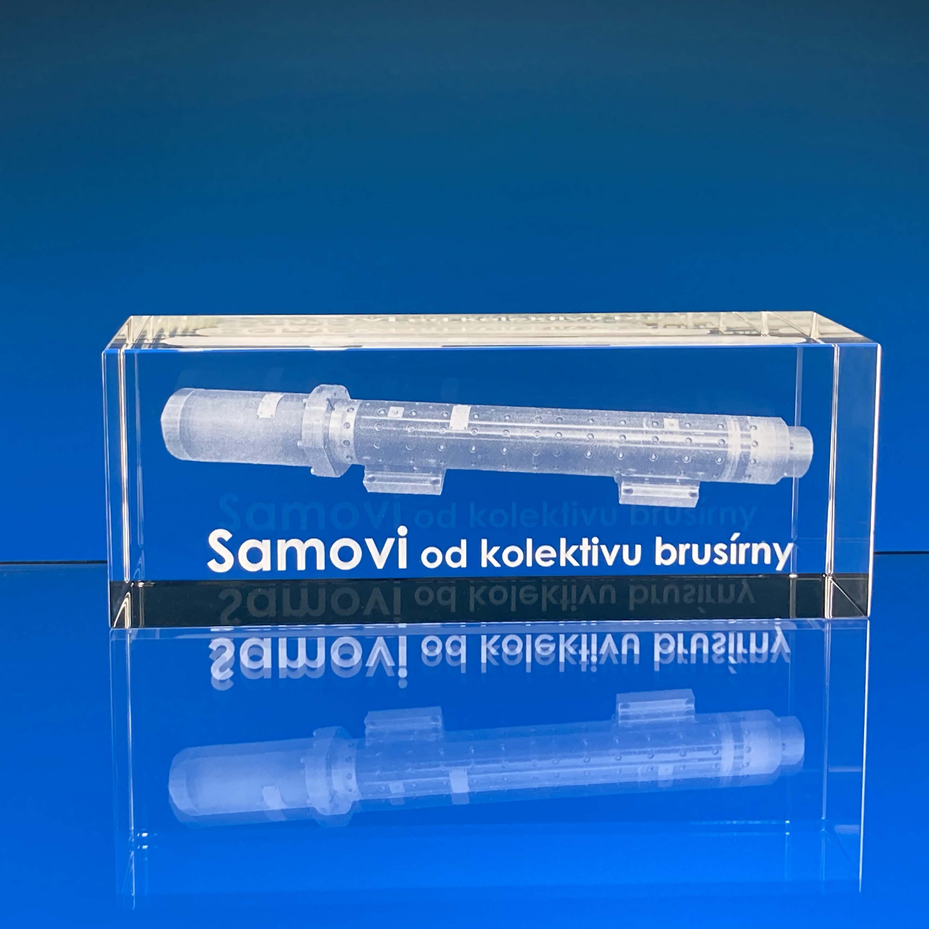 Skleněný kvádr 160x60x60 mm