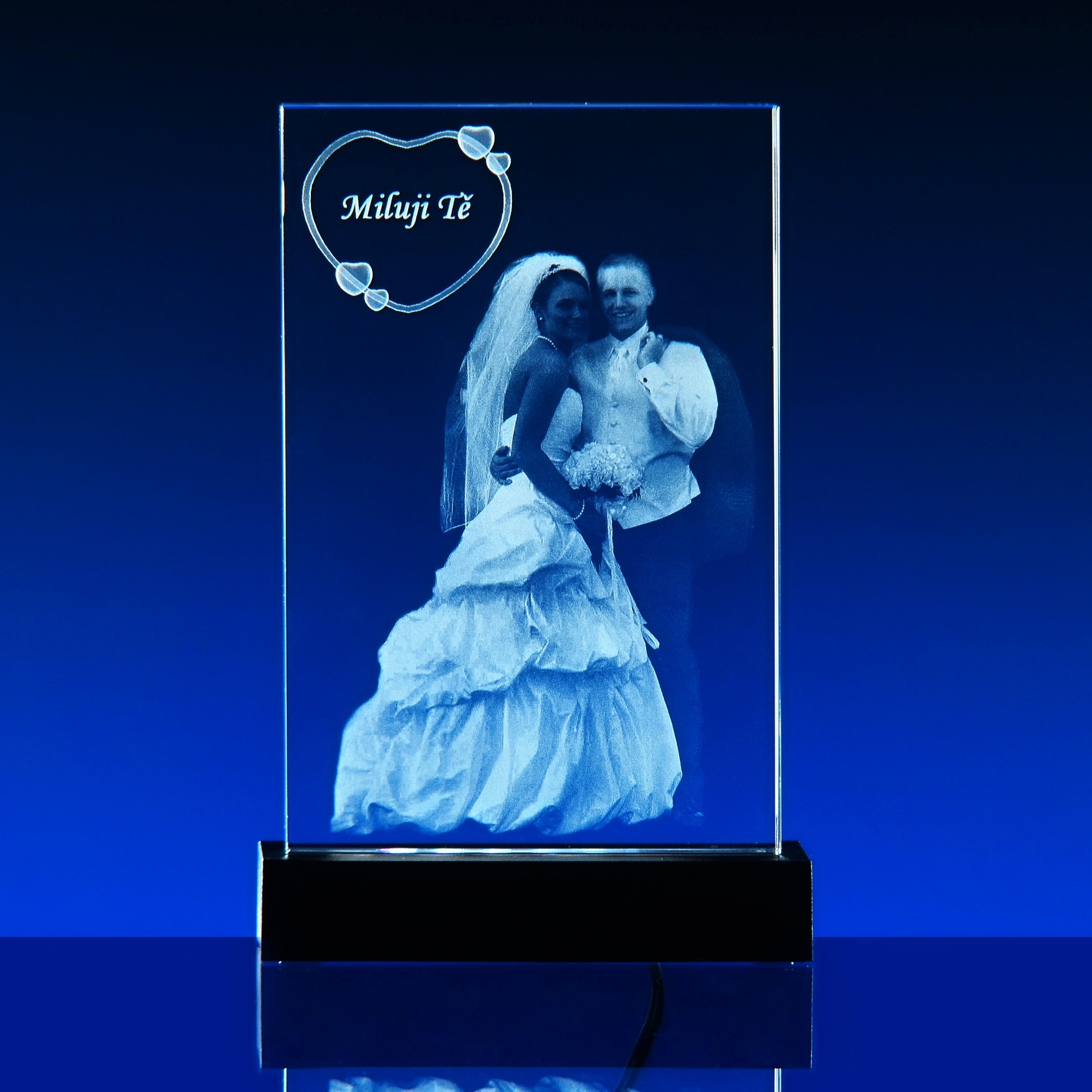 2D foto Těžítko s vlastní fotkou kvádr 80x50x50 mm