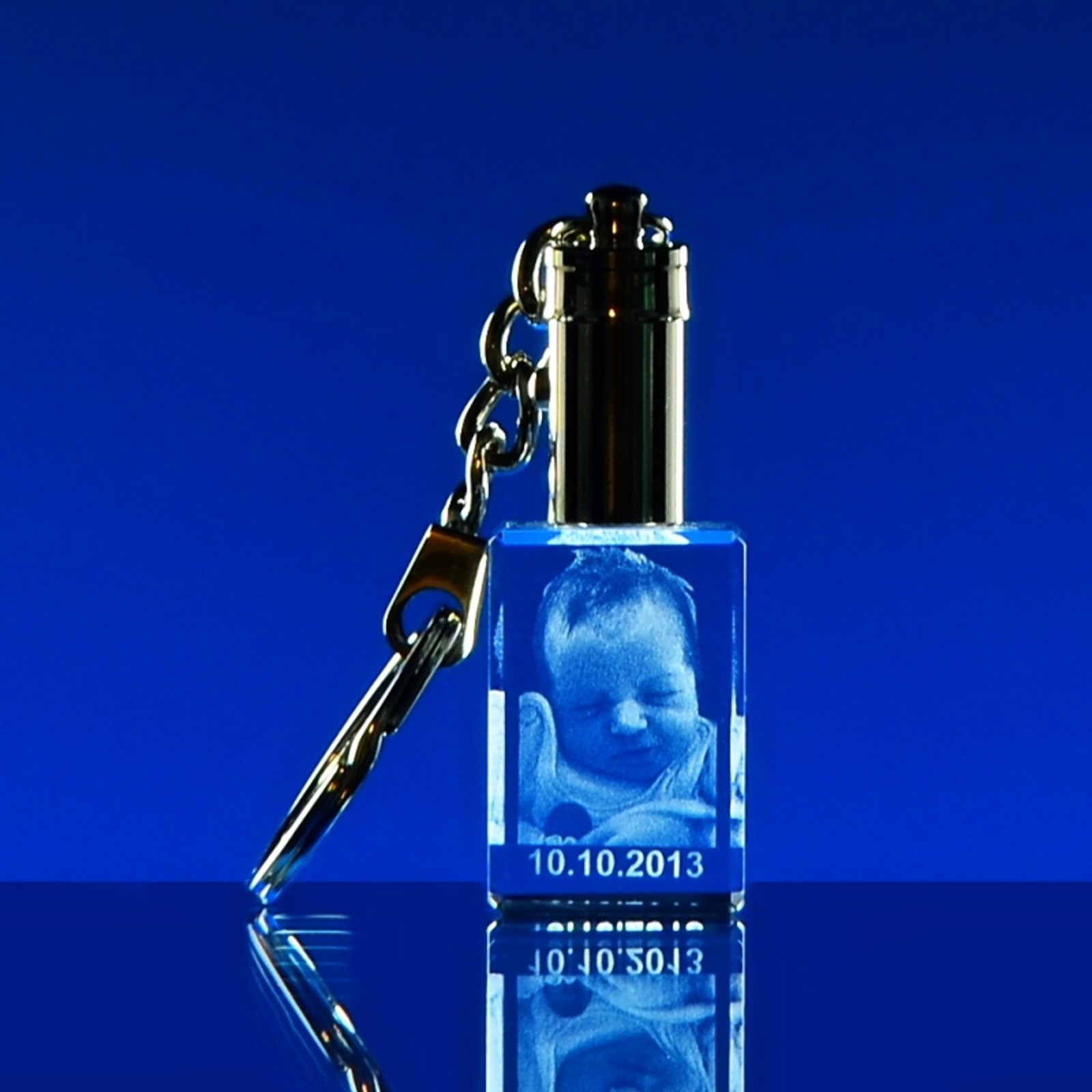 3D FOTO klíčenka - červené LED světlo 30x20x15 mm