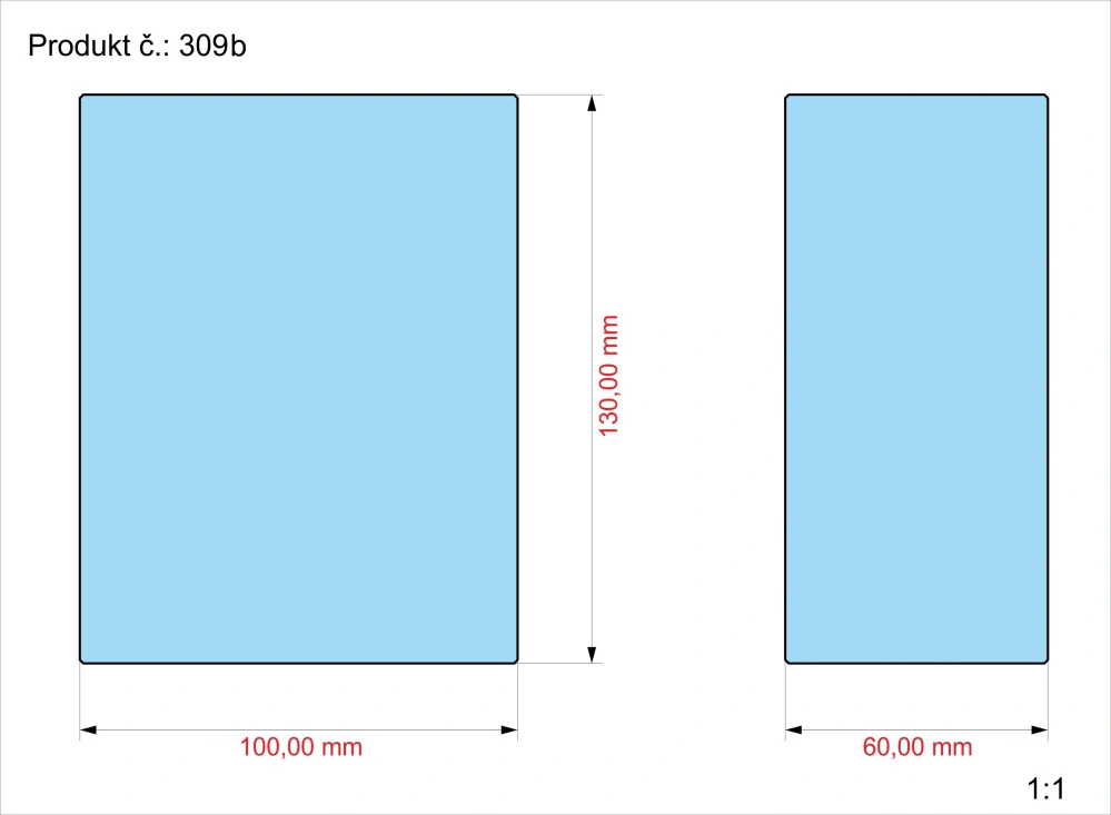 3D FOTO těžítko 130x100x60 mm