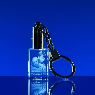 3D FOTO klíčenka - bílé LED světlo 30x20x15 mm