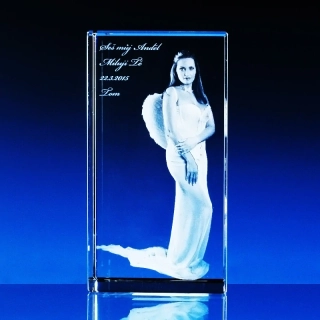 3D FOTO ve skle -  kvádr 80x50x50 mm