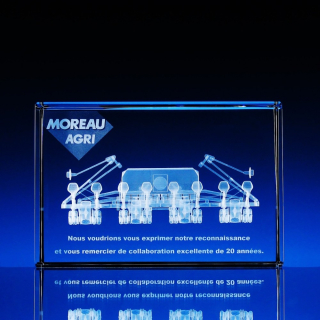 Skleněné těžítko MAXI 180x120x80 mm