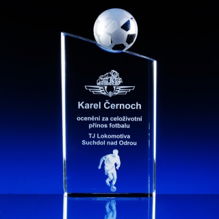 Skleněná trofej 230 mm