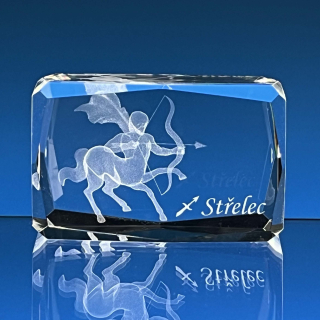 Těžítko znamení zvěrokruhu STŘELEC 60x40x40 mm