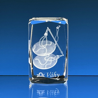 Těžítko znamení zvěrokruhu VÁHY 60x40x40 mm